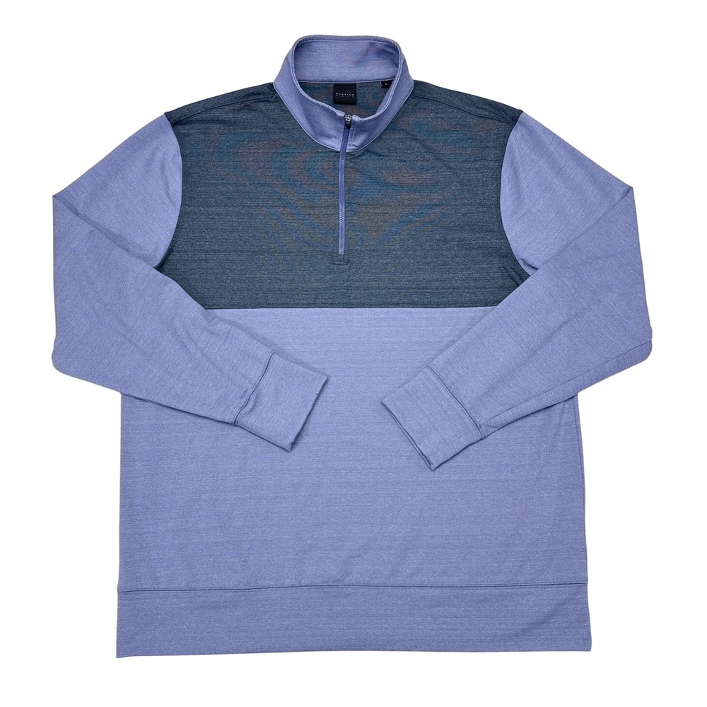 Dunning Golf Pullover Sweater Mens Size XL Purple 1/4 Zip Performance Stretch